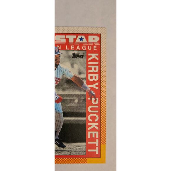 Kirby Puckett American League All-Star Topps 1990 Baseball Card #391 Outfielder - Picture 2 of 5
